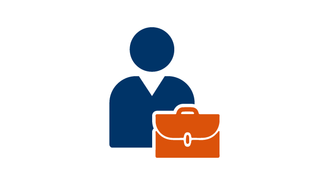 Person with a briefcase.